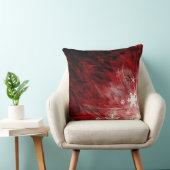 赤い雪片-装飾用クッション クッション (椅子)