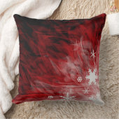 赤い雪片-装飾用クッション クッション (ブランケット)