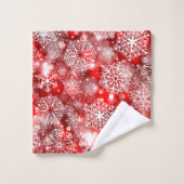 赤い雪 バスタオルセット (ウォッシュタオル)