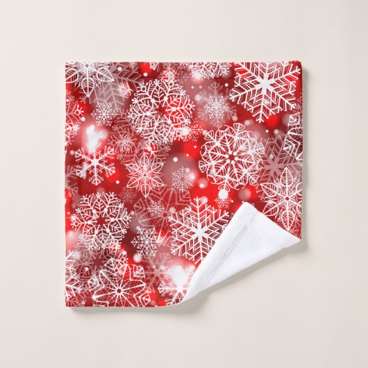 赤い雪 バスタオルセット (ウォッシュタオル)