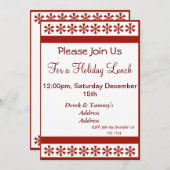 赤い雪 招待状 (正面/裏面)