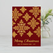 赤い雪 箔シーズンカード (立ち正面)