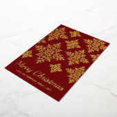 赤い雪 箔シーズンカード (回転した状態)