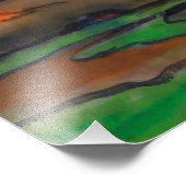 赤い雲の下の湿地の風景 | Emil Node | フォトプリント (角)