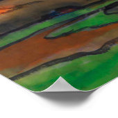 赤い雲の下の湿地の風景 | Emil Node | ポスター (角)