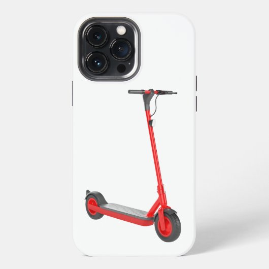赤い電動スクーター iPhoneケース (裏面)