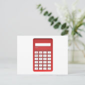赤い電卓 ポストカード (スタンド正面)
