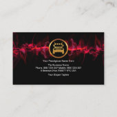 赤い電気稲妻を使う人 名刺 (裏面)