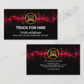 赤い電気稲妻を使う人 名刺 (正面/裏面)