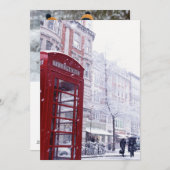赤い電話ボックスに降る雪 シーズンカード (正面/裏面)