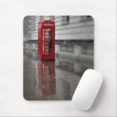 赤い電話ボックスの反射 – London Mouse pad マウスパッド (マウス)