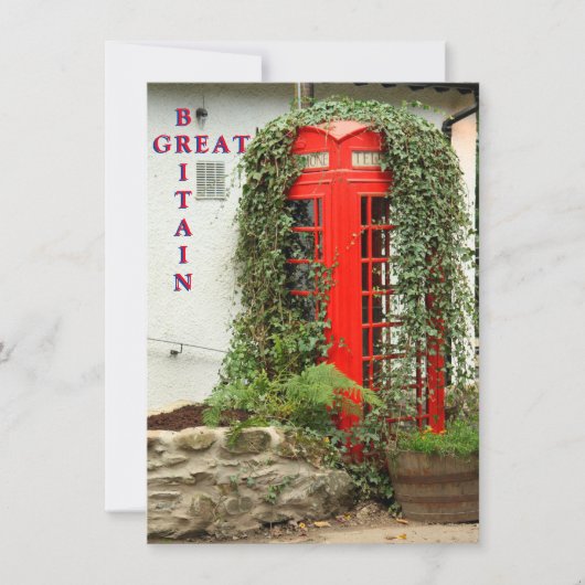 赤い電話ボックスカード (正面)