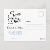 赤い電話ボックス – イギリスの日付を保存 ポストカード (裏面)