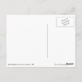 赤い電話ボックス、イギリス白文字はがき ポストカード (裏面)