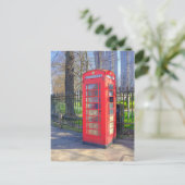 赤い電話ボックス、グリニッジ・ロンドンUKポストカード ポストカード (スタンド正面)