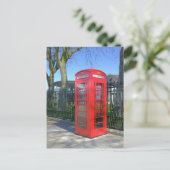 赤い電話ボックス、グリニッジ・ロンドンUKポストカード ポストカード (スタンド正面)