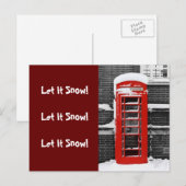 赤い電話ボックス シーズンポストカード (正面/裏面)