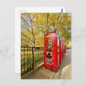 赤い電話ボックス、ロンドンUKポストカード ポストカード (正面/裏面)