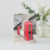 赤い電話ボックス、ロンドンUKポストカード ポストカード (スタンド正面)
