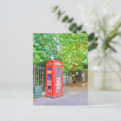 赤い電話ボックス、Regents sq.、ロンドン英国はがき ポストカード (スタンド正面)