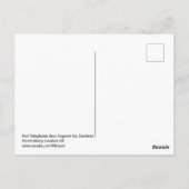 赤い電話ボックス、Regents sq.、ロンドン英国はがき ポストカード (裏面)