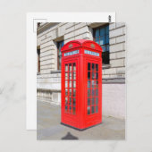 赤い電話ボックス、Westminsterロンドンポストカード ポストカード (正面/裏面)