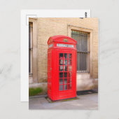 赤い電話ボックスCovent Garden，ロンドンはがき ポストカード (正面/裏面)