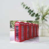 赤い電話用はがき ポストカード (スタンド正面)