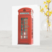 赤い電話 カード (黄色い花)