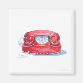 赤い電話 マグネット (正面)