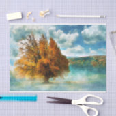 赤い霧の木 薄葉紙 (クラフト)