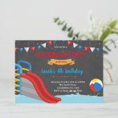 赤い青いウォータースライドの招待 シーズンカード (スタンド正面)