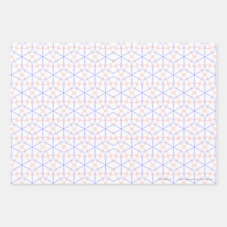 赤い青いチューリップの芽 ラッピングペーパーシート