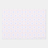 赤い青いチューリップの芽 ラッピングペーパーシート (正面2)