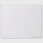 赤い青いチューリップの芽 ラッピングペーパー (フラット)