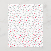 赤い青い緑の犬の家の骨のスクラップブック紙 (裏面)