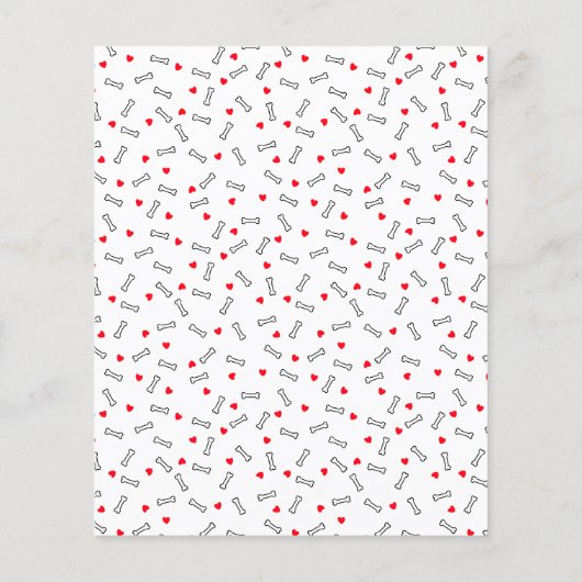 赤い青い緑の犬の家の骨のスクラップブック紙 (裏面)