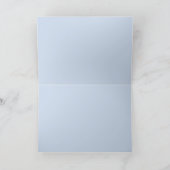 赤い青い鶏の鳥鳥の水色誕生日 カード (内部)