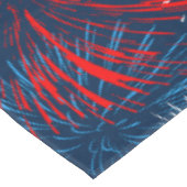 赤い青と白の花火 | ハーフドロップパターン テーブルクロス (アングル)