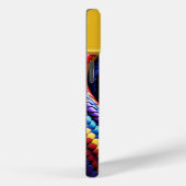 赤い青と黄色鮮やかの鱗を持つコブラヘビ Case-Mate iPhoneケース (裏面 / 右)