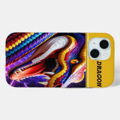 赤い青と黄色鮮やかの鱗を持つコブラヘビ Case-Mate iPhoneケース (裏面 (横))