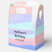 赤い青のアメリカ人の男の子の誕生日の追加の名前の日付 フェイバーボックス (オープン)