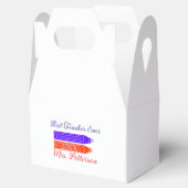 赤い青のクレヨン最高の先生は年名を追加 フェイバーボックス (オープン)