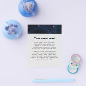 赤い青のセルフラクタルアート チラシ (シングル)