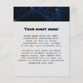 赤い青のセルフラクタルアート チラシ (正面)