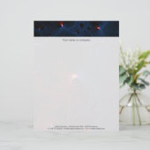 赤い青のセルフラクタルアート レターヘッド (スタンド正面)