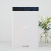 赤い青のセルフラクタルアート 便箋 (スタンド正面)