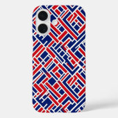 赤い青の抽象芸術 Case-Mate iPhoneケース (裏面)