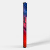 赤い青の抽象芸術 Case-Mate iPhoneケース (裏面 / 右)