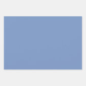 赤い青の水カラー花模様 ラッピングペーパーシート (正面2)